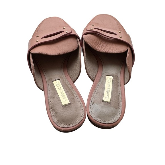 Louise et Cie Charriet leather Slide On Mule Rosebud Pink 37 US 6.5 - Picture 4 of 6